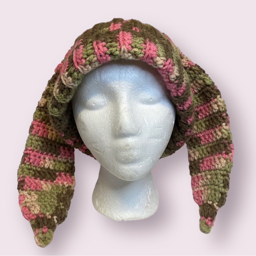 Crochet Bunny Ears Beanie